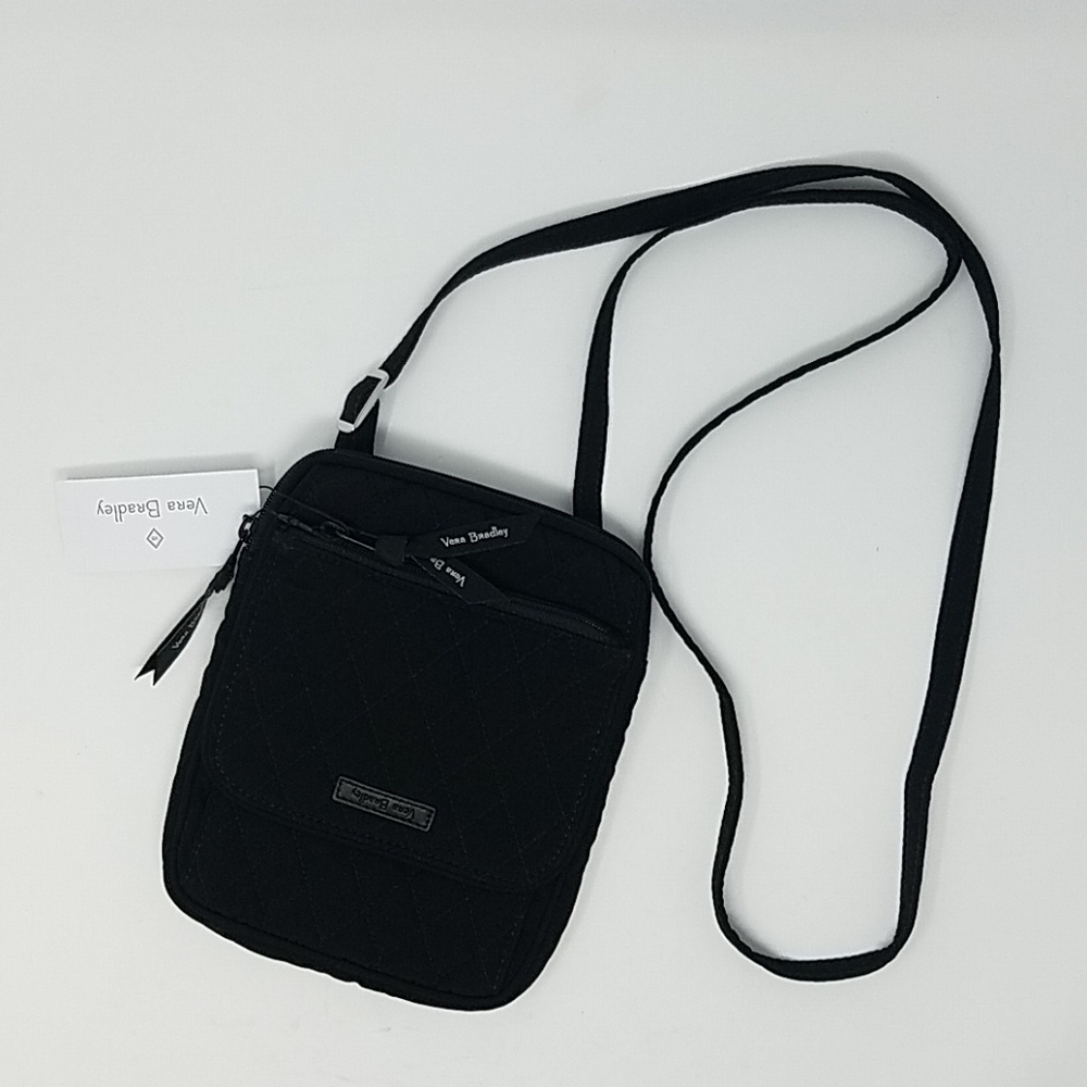 NWT Vera Bradley Mini Hipster Classic Black B8D